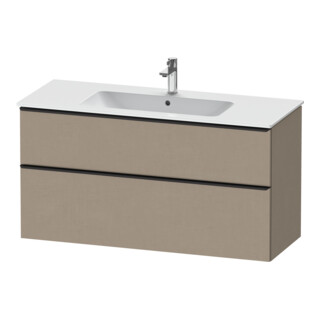 Duravit Waschtischunterschrank D-Neo 121x46,2cm, sw/Leinen, 1 Kast, 1 Ausz.