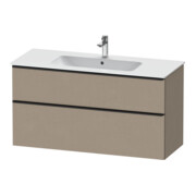 Duravit Waschtischunterschrank D-Neo 121x46,2cm, sw/Leinen, 1 Kast, 1 Ausz.