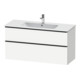 Duravit Waschtischunterschrank D-Neo 121x46,2cm, sw/w ma, 1 Schubk., 1 Ausz.-1
