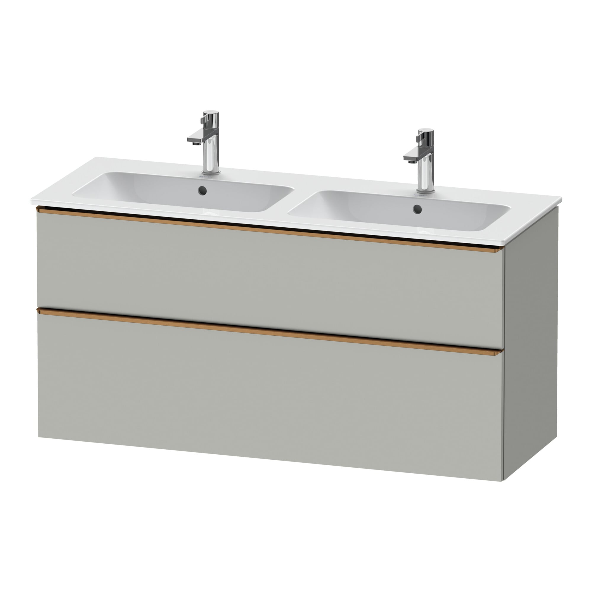 Duravit Waschtischunterschrank D-Neo 128x46,2cm, 1 Kast, 1 A, b geb/grau ma