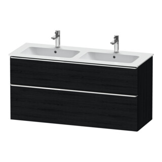 Duravit Waschtischunterschrank D-Neo 128x46,2cm, 1 Kast, 1 A, chr/Eiche sw