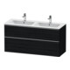 Duravit Waschtischunterschrank D-Neo 128x46,2cm, 1 Kast, 1 A, ES geb/Eiche sw-1