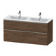 Duravit Waschtischunterschrank D-Neo 128x46,2cm, 1 Kast, 1 A, ES geb/Nu dkl.-1