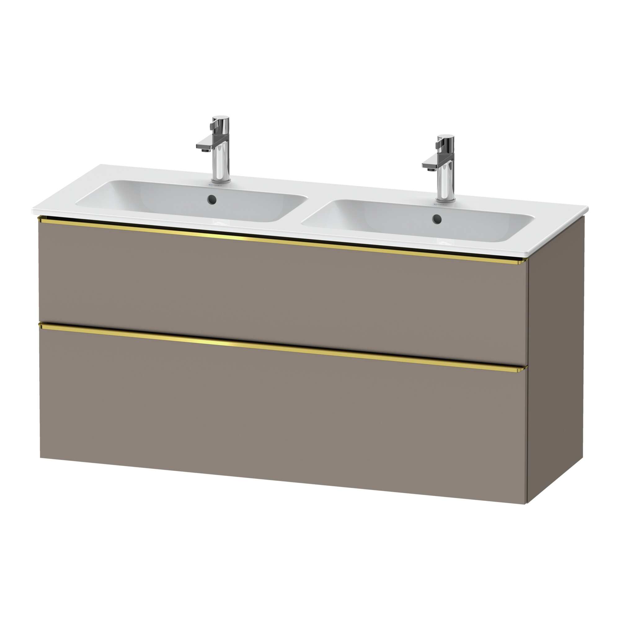 Duravit Waschtischunterschrank D-Neo 128x46,2cm, 1 Kast, 1 A, g pol/Basalt ma
