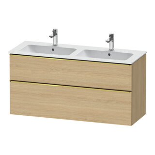 Duravit Waschtischunterschrank D-Neo 128x46,2cm, 1 Kast, 1 A, g pol/Eiche Nat