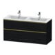 Duravit Waschtischunterschrank D-Neo 128x46,2cm, 1 Kast, 1 A, g pol/Eiche sw-1