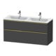 Duravit Waschtischunterschrank D-Neo 128x46,2cm, 1 Kast, 1 A, g pol/gra ma-1