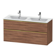 Duravit Waschtischunterschrank D-Neo 128x46,2cm, 1 Kast, 1 A, g pol/Nussb Nat