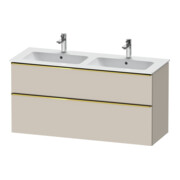 Duravit Waschtischunterschrank D-Neo 128x46,2cm, 1 Kast, 1 A, g pol/Taupe ma
