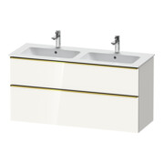 Duravit Waschtischunterschrank D-Neo 128x46,2cm, 1 Kast, 1 A, g pol/weiß hgl