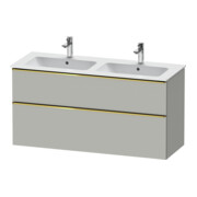 Duravit Waschtischunterschrank D-Neo 128x46,2cm, 1 Kast, 1 A, gol pol/grau ma