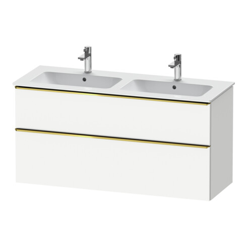 Duravit Waschtischunterschrank D-Neo 128x46,2cm, 1 Kast, 1 A, gol pol/weiß ma