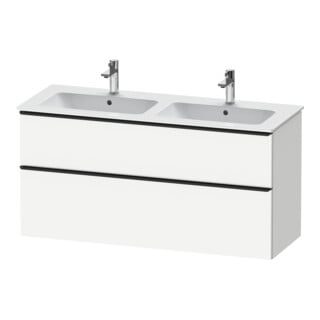 Duravit Waschtischunterschrank D-Neo 128x46,2cm, 1 Kast, 1 A, schwarz/weiß ma