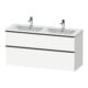 Duravit Waschtischunterschrank D-Neo 128x46,2cm, 1 Kast, 1 A, schwarz/weiß ma-1