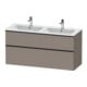 Duravit Waschtischunterschrank D-Neo 128x46,2cm, 1 Kast, 1 A, sw/Bas ma-1
