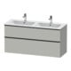 Duravit Waschtischunterschrank D-Neo 128x46,2cm, 1 Kast, 1 A, sw/gr ma-1