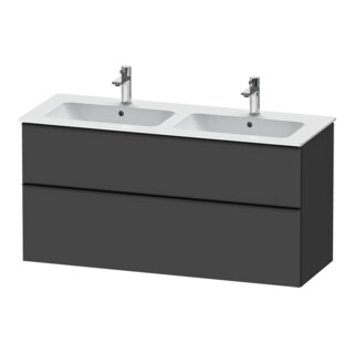 Duravit Waschtischunterschrank D-Neo 128x46,2cm, 1 Kast, 1 A, sw/Grap ma