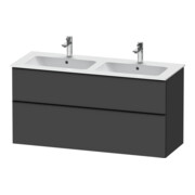 Duravit Waschtischunterschrank D-Neo 128x46,2cm, 1 Kast, 1 A, sw/Grap ma
