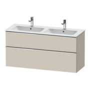 Duravit Waschtischunterschrank D-Neo 128x46,2cm, 1 Kast, 1 Ausz., chr/Taup ma