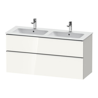 Duravit Waschtischunterschrank D-Neo 128x46,2cm, 1 Kast, 1 Ausz., chr/we hgl