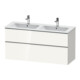 Duravit Waschtischunterschrank D-Neo 128x46,2cm, 1 Kast, 1 Ausz., chr/we hgl-1