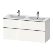 Duravit Waschtischunterschrank D-Neo 128x46,2cm, 1 Kast, 1 Ausz., chr/we hgl