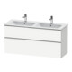 Duravit Waschtischunterschrank D-Neo 128x46,2cm, 1 Kast, 1 Ausz., chr/we ma-1