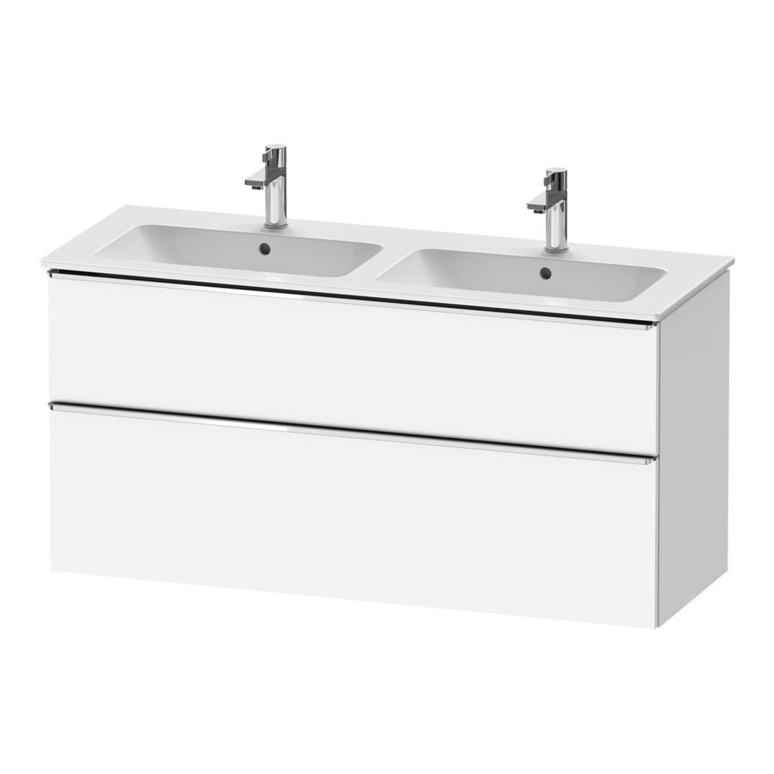 Duravit Waschtischunterschrank D-Neo 128x46,2cm, 1 Kast, 1 Ausz., chr/we ma