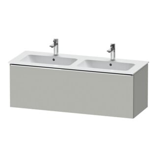 Duravit Waschtischunterschrank D-Neo 128x46,2x44cm, 1 A, wandhängend, chr/Beton ma