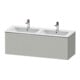 Duravit Waschtischunterschrank D-Neo 128x46,2x44cm, 1 A, wandhängend, chr/Beton ma-1