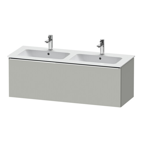 Duravit Waschtischunterschrank D-Neo 128x46,2x44cm, 1 A, wandhängend, chr/Beton ma