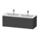 Duravit Waschtischunterschrank D-Neo 128x46,2x44cm, 1 A, wandhängend, chr/Grap ma-1