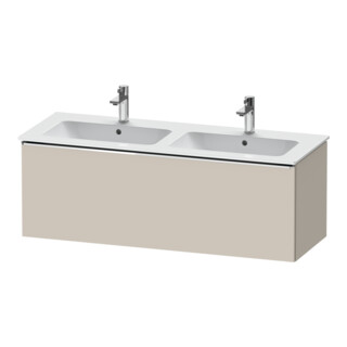 Duravit Waschtischunterschrank D-Neo 128x46,2x44cm, 1 A, wandhängend, chr/Taup ma