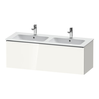 Duravit Waschtischunterschrank D-Neo 128x46,2x44cm, 1 A, wandhängend, chr/we hgl