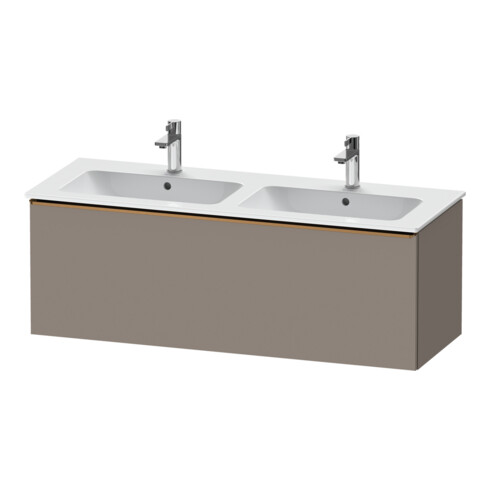 Duravit Waschtischunterschrank D-Neo 128x46,2x44cm, 1 A, wd, b geb/Basalt ma