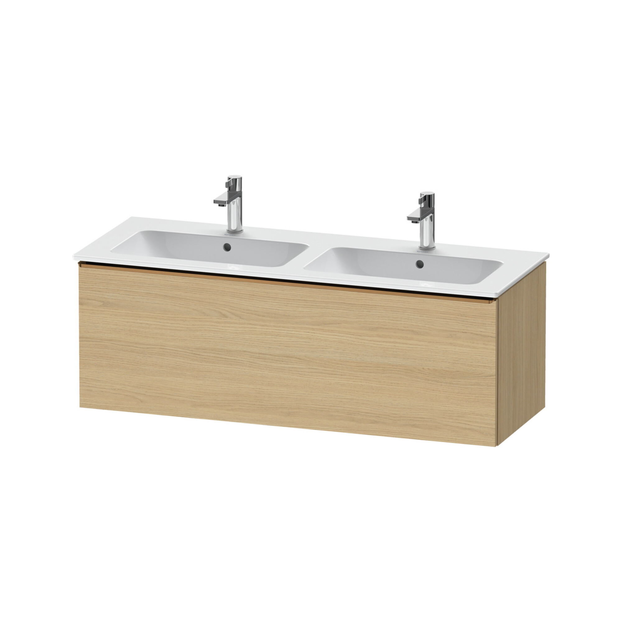 Duravit Waschtischunterschrank D-Neo 128x46,2x44cm, 1 A, wd, b geb/Eiche Nat