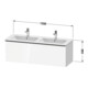 Duravit Waschtischunterschrank D-Neo 128x46,2x44cm, 1 A, wd, b geb/Graphit ma