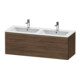 Duravit Waschtischunterschrank D-Neo 128x46,2x44cm, 1 A, wd, b geb/Nussb dkl.-1