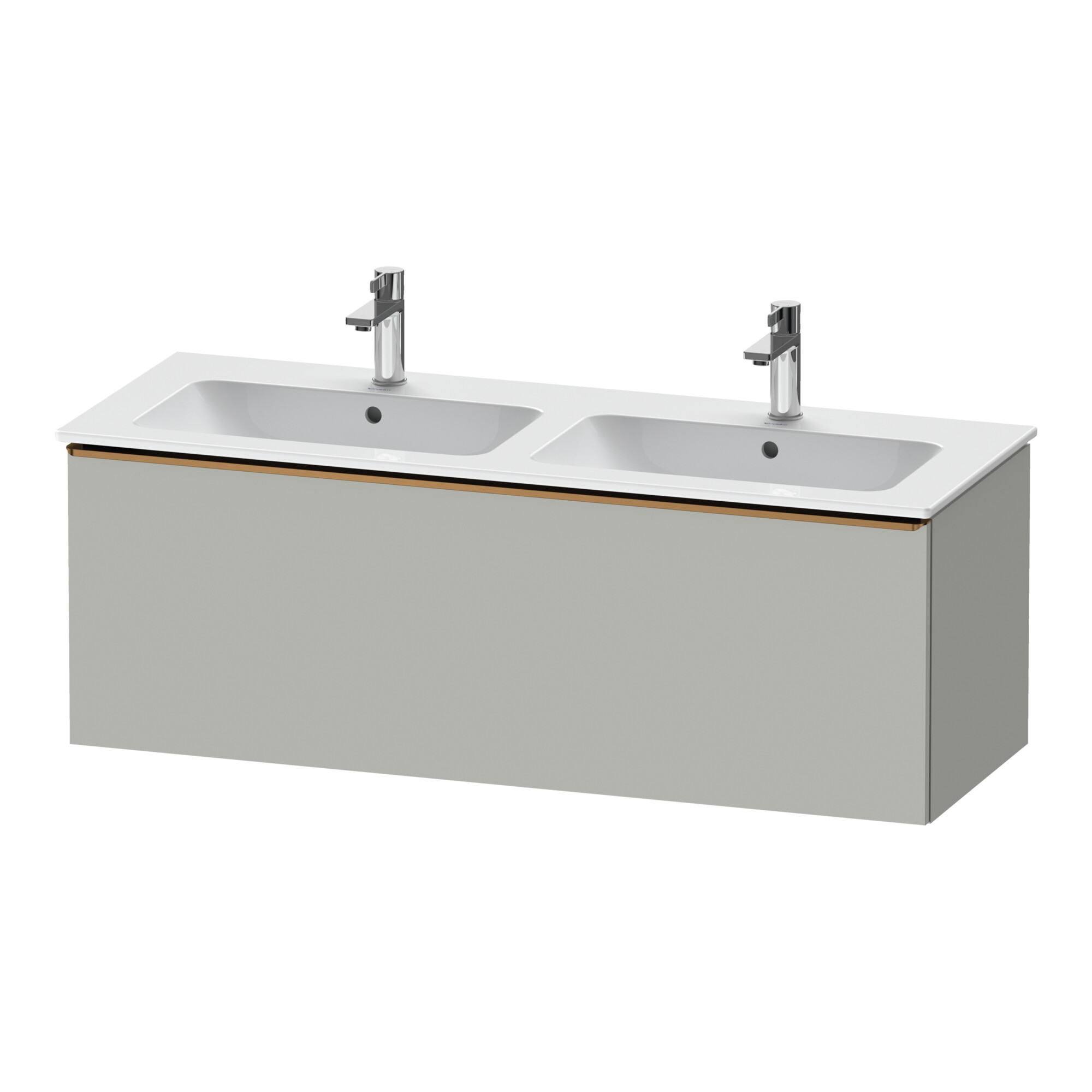 Duravit Waschtischunterschrank D-Neo 128x46,2x44cm, 1 A, wd, bron geb/grau ma