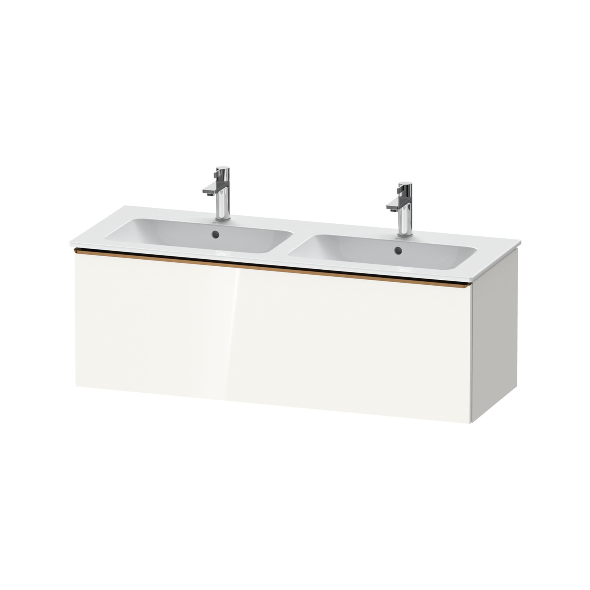 Duravit Waschtischunterschrank D-Neo 128x46,2x44cm, 1 A, wd, bron geb/we hgl
