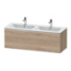 Duravit Waschtischunterschrank D-Neo 128x46,2x44cm, 1 A, wd, chr/Eiche marm.-1
