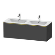 Duravit Waschtischunterschrank D-Neo 128x46,2x44cm, 1 A, wd, g pol/Graphit ma
