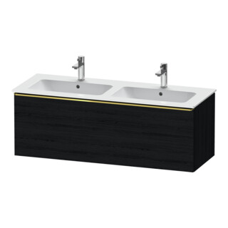 Duravit Waschtischunterschrank D-Neo 128x46,2x44cm, 1 A, wd, gol pol/Eiche sw