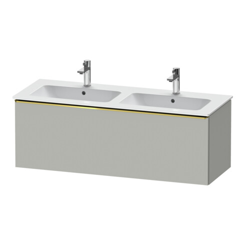 Duravit Waschtischunterschrank D-Neo 128x46,2x44cm, 1 A, wd, gol pol/grau ma