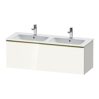 Duravit Waschtischunterschrank D-Neo 128x46,2x44cm, 1 A, wd, gol pol/weiß hgl
