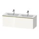 Duravit Waschtischunterschrank D-Neo 128x46,2x44cm, 1 A, wd, gol pol/weiß hgl-1