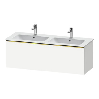 Duravit Waschtischunterschrank D-Neo 128x46,2x44cm, 1 A, wd, gol pol/weiß ma