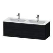 Duravit Waschtischunterschrank D-Neo 128x46,2x44cm, 1 A, wd, schwarz/Eiche sw