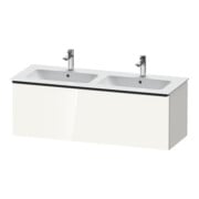 Duravit Waschtischunterschrank D-Neo 128x46,2x44cm, 1 A, wd, schwarz/weiß hgl