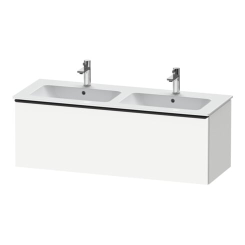 Duravit Waschtischunterschrank D-Neo 128x46,2x44cm, 1 A, wd, schwarz/weiß ma